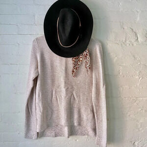 Ann Taylor LOFT Pullover Knit Sweater Cream Med